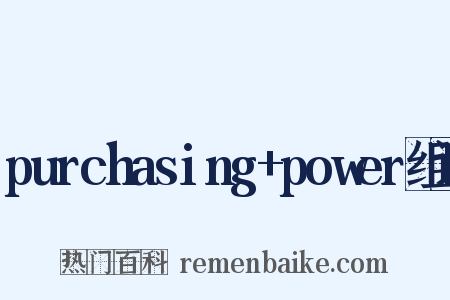 purchasing+power组词是什么意思的图片